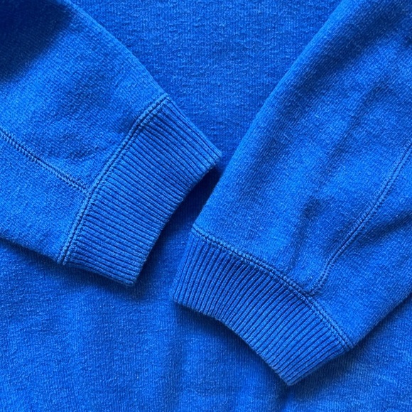 Tommy Bahama Reversible 1/4 Zip Sweater 100% Cotton Pullover Royal Blue/Gray XL - Picture 7 of 16